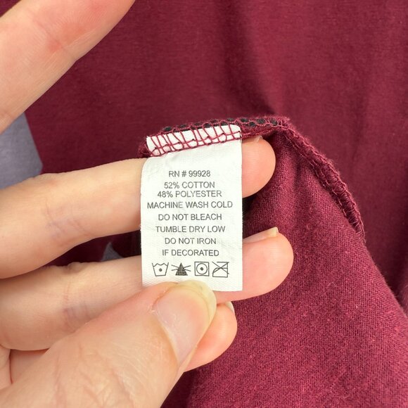 Dikotomy Split Panel Two Tone Colorblock Purple T Shirt - Picture 7 of 7